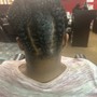 Cornrows w/ hair added