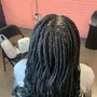 Medium knotless braids