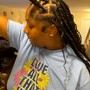 Natural hair Feed-In Braids