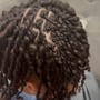 Starter Loc with 2 strand twist with INTERLOCKING roots