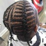 Men's half head Braids