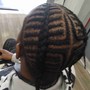 Men's half head Braids