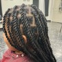 Lemonade braids ( Feed In Cornrows)