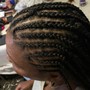 Kid's small knotless Braids