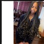 Sew in weave in back  and French braids in front