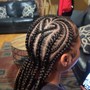 Medium knotless braids