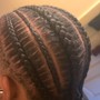 Medium knotless braids