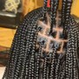 Medium knotless braids