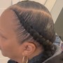 Ponytail w/Weave and Swoop