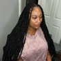 Distressed Loc Bob With Curls