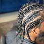 Box Braids with French curl