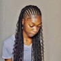 High up Ponytail Braids