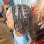 Medium knotless Braids