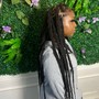 Med knotless braids