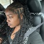 Medium knotless Braids