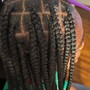 Medium knotless braids