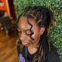 Braids over Locs- Hair is not included