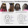 S-Medium Knotless Braids