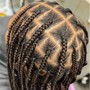 Medium Knotless Braids