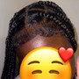 Medium Boho knotless Braids