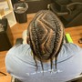 Men's freestyle cornrows