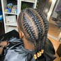 Men's freestyle cornrows