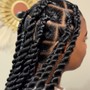 Large knotless braid