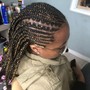 Stitch Feed-in Braids/Cornrows 8-10 Lines Large 20-22 Inches