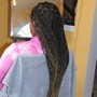 Medium knotless Box Braids