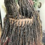 Faux Locs over Locs with Retwist