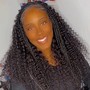 Large knotless bohemian braids