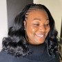 Partial Crochet Braids, SMALL Feed-In Braids