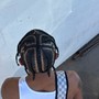 2 Straight Back Cornrows *Stitch*