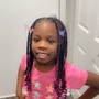 Kid’s small knotless/box braids