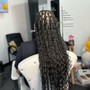 Knotless braids butt length