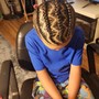 Cornrows - single layer, no added hair