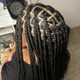 Small Bohemian Knotless Braids