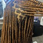 Large Bohemian Knotless Braids