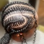 Stitch braids- less than 7