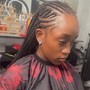 Flip Over Braids w/ QW in Back