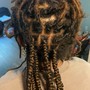 Mohawk waist length Braids