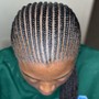 Medium Box Braids midback