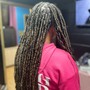 Smedium Knotless braids