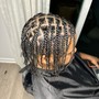 I purchase the hair that’s needed for braiding