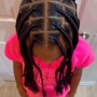 Kid's large knotless Braids