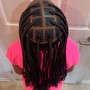 Kid's large knotless Braids