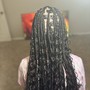 Large knotless braids