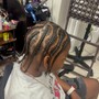 Kid's Braids with weave