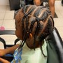 Kid's Braids with weave