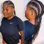 5-6 Straight Back Braids (Braided Hair iNCLUDED) !!!